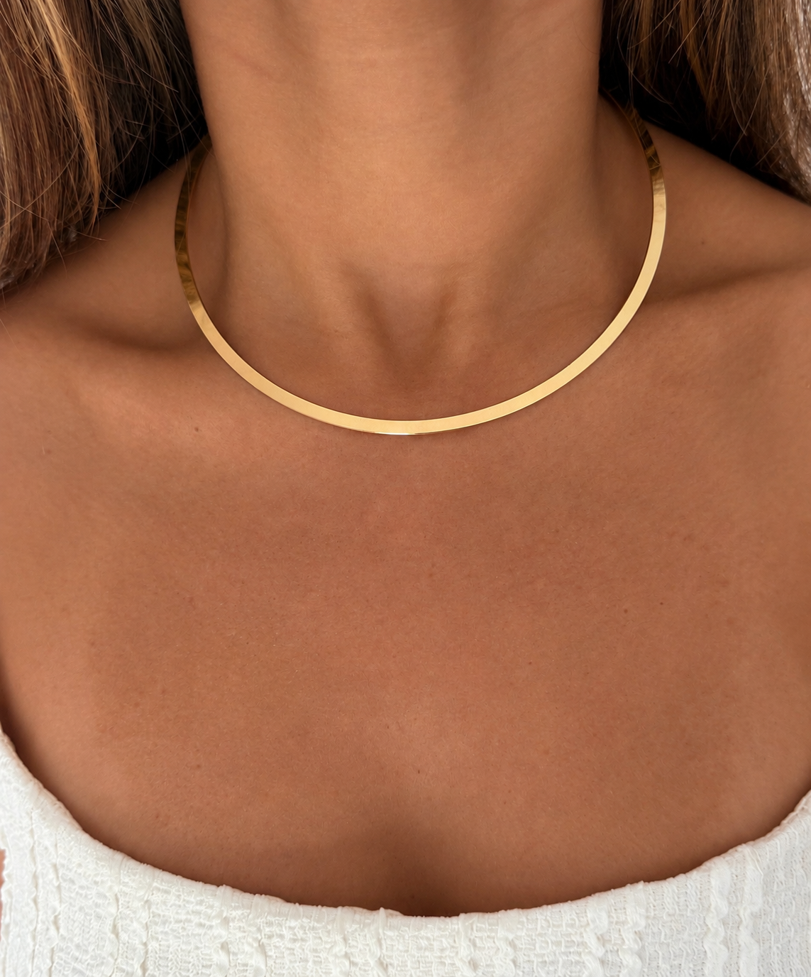Colar Aro Liso Dourado